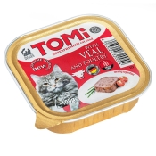 TOMi Cat Veal & Poultry консерва для котів, паштет телятина з птицею 100 г (арт 320044)