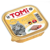 TOMi Cat Poultry & Liver консерви для котів, паштет птиця з печінкою 100 г (арт 320020)