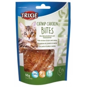 Trixie Premio Catnip Chicken Bites ласощі для котів шматочки з курячою грудкою і котячою м'ятою 50 г (арт 42742)